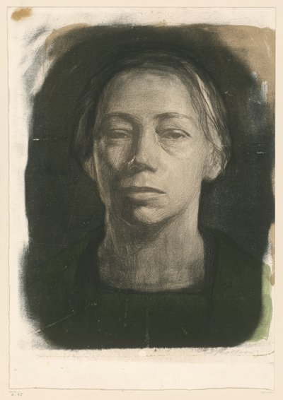 Autoportrét zepředu (2. stav) od Käthe Kollwitz