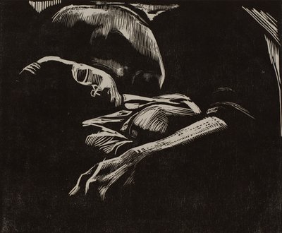 Spící žena s dítětem od Käthe Kollwitz