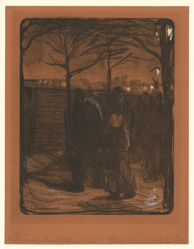 Předměstí (1. stav) od Käthe Kollwitz