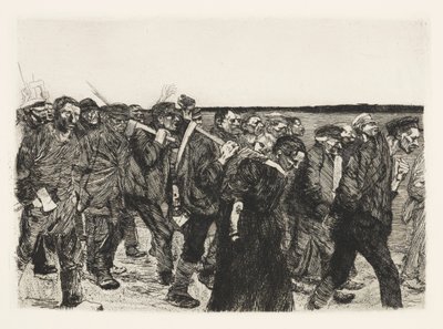 Weberzug (Pochod tkalců) od Käthe Kollwitz