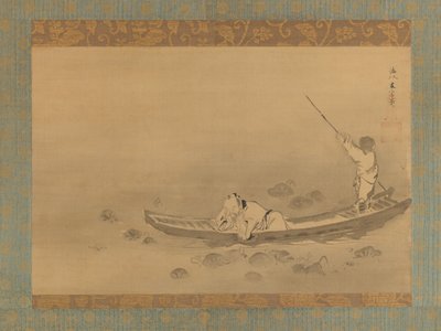 Zhou Maoshu Obdivující lotosy, polovina 17. století. od Kaiho Yusetsu