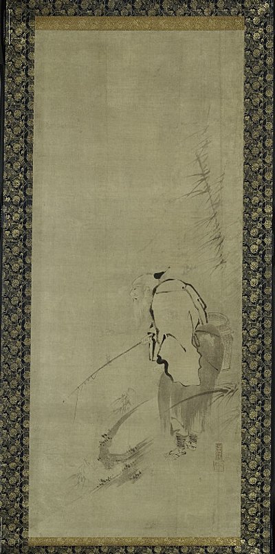 Triptych Zhou Moushu, Xiwangmu a Taigong Wang od Kaiho Yusho