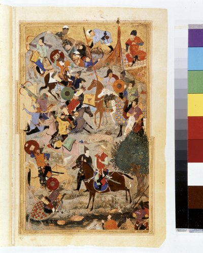 TIMUR (Tamerlán): Timur obléhá Špitálský hrad ve Smyrně v roce 1402. od Kamal ud Din Behzad
