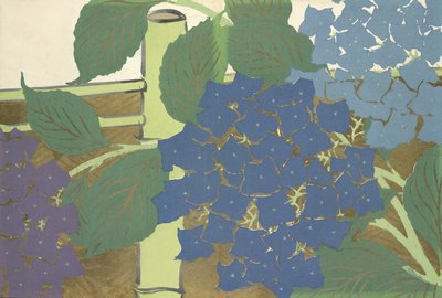 Ajisai, from Momoyo-gusa od Kamisaka Sekka