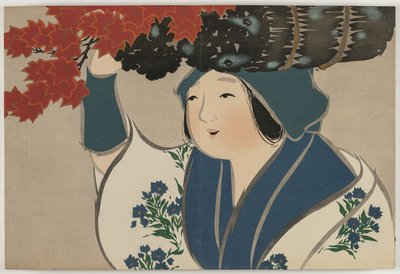 Květiny sta světů (Momoyogusa): Kindling Salesgirl (Kurokiuri) od Kamisaka Sekka