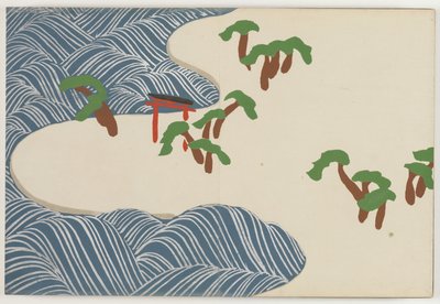 Fours of Fundred worlds (Momoyogusa): Suminoe (Suminoe) od Kamisaka Sekka