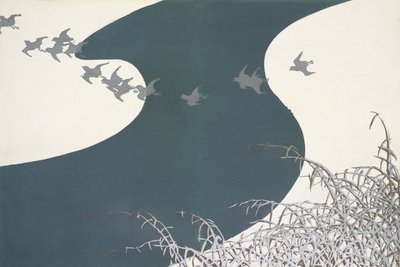 Fuyu No Kawa, from Momoyo-gusa od Kamisaka Sekka