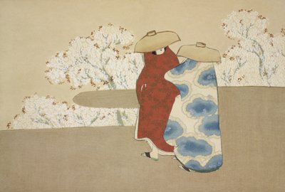 Období hanami od Momoyogusa od Kamisaka Sekka