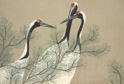 Tsuru, from Momoyo-gusa od Kamisaka Sekka