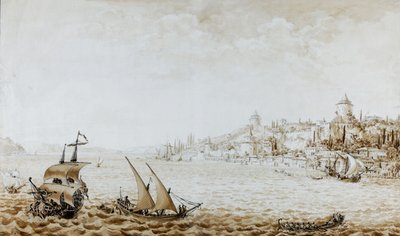 Pohled na Rumeli Hisari, 1777 od Kamsetzer