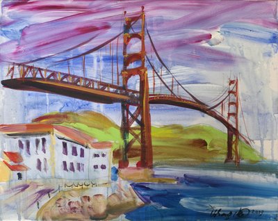 Golden Gate v San Franciscu od Kanat Ibragimov