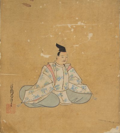 Nesmrtelný básník, 17. století. od Kano Shoun