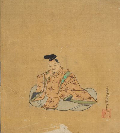 Nesmrtelný básník, 17. století. od Kano Shoun