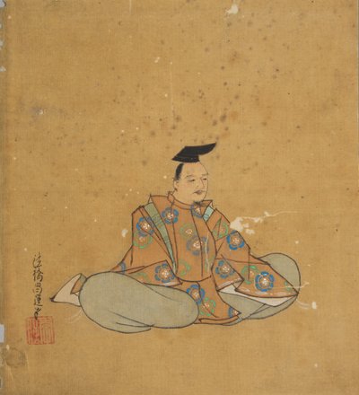Nesmrtelný básník, 17. století. od Kano Shoun