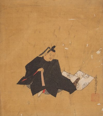 Nesmrtelný básník, 17. století. od Kano Shoun