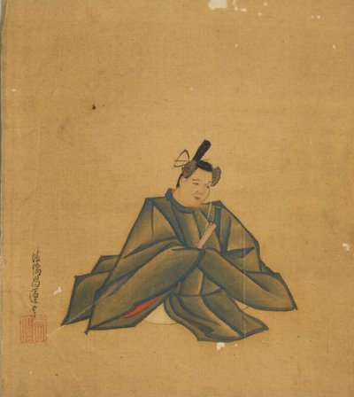 Nesmrtelný básník, 17. století. od Kano Shoun