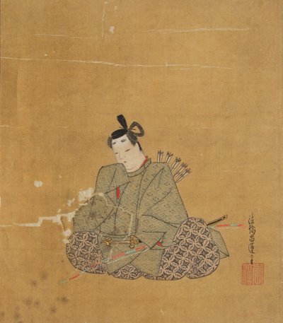 Nesmrtelný básník, 17. století. od Kano Shoun