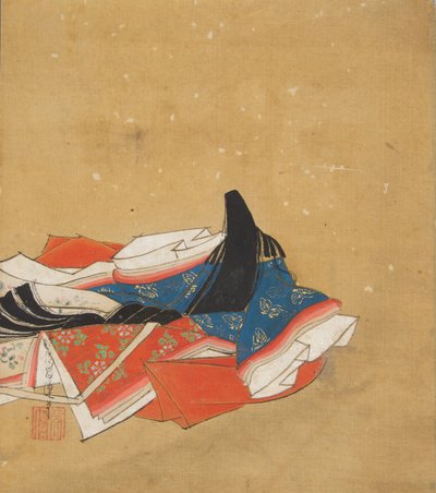 Nesmrtelný básník, 17. století. od Kano Shoun