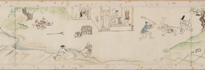 Zázraky provedené bódhisattvou Jizo kopie části ručního svitku, období Edo, 1627. od Kanō Tan’yū
