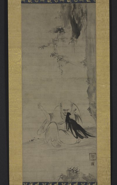 Choyo: Monk Sewing under Morning Sun, kolem 1350 nebo dříve od Kaō