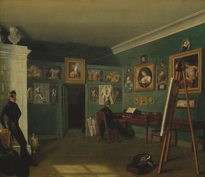 Malířské studio, 1830 od Kapiton Selentsov