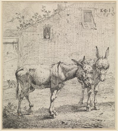 Dva osli od Karel Dujardin