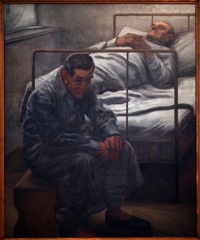 NEMOCNICE. Obraz Karla Myslbeka (1874-1915), Olej na plátně 1910. České umění 20. století. Veletržní palác, Praha (Česká republika). od Karel Myslbek