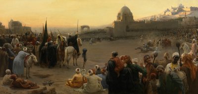 Fantazie v Egyptě (olej na plátně) od Karel Ooms