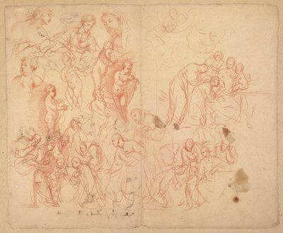 Figurální studie (recto); figurální studie (verso) od Karel Škréta