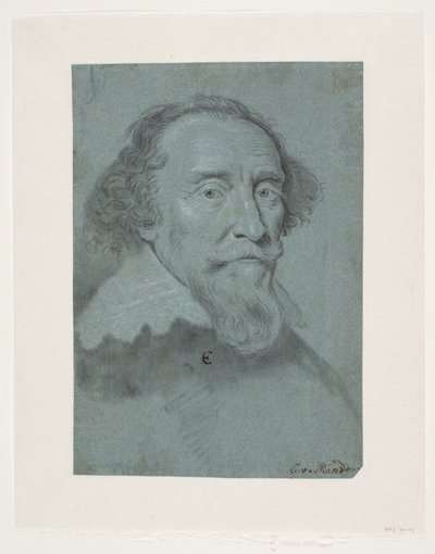 Mužský portrét. Henrik, hrabě z Berghu. od Karel van III Mander