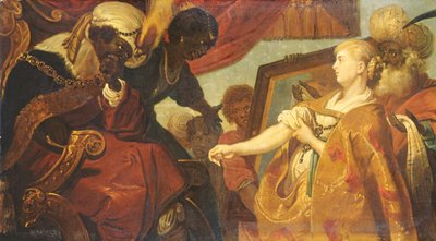 Chariclea ukazuje Persinu a Hydaspes od Karel van Mander III