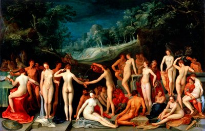 Zahrada lásky, 1602 od Karel van Mander I