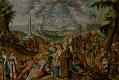 Zmatek jazyků, 16. století. od Karel van Mander the Elder