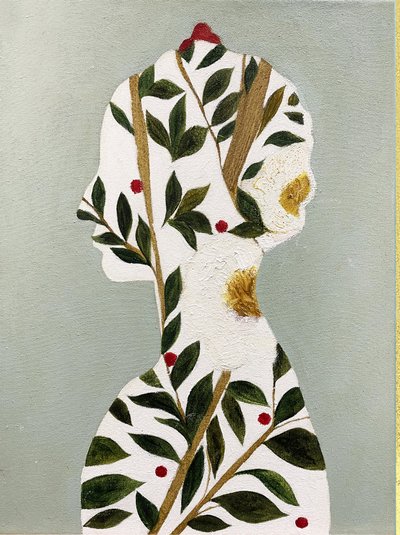 Profil botanické ženy od Karenina Fabrizzi