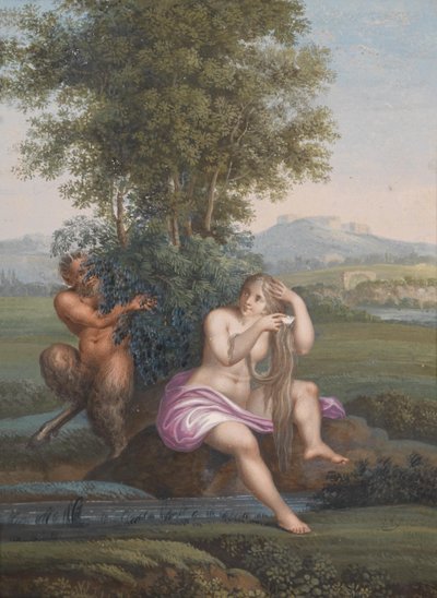 Nymfa a faun od Karl Agricola