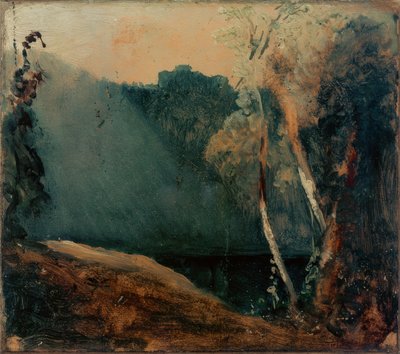 Les a jezero od Carl Blechen