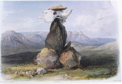 Karl Bodmer Kouzelná hromada indiánů Assinboinů od Karl Bodmer