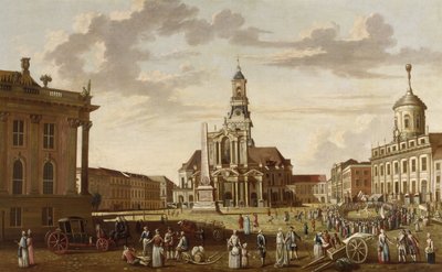 Starý trh v Postupimi a kostel sv. Nikolaje| od Karl Christian Wilhelm Baron