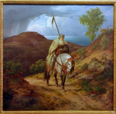 Vracející se křižák od Carl Friedrich Lessing