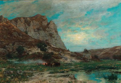 Vojáci v klidu od Carl Friedrich Lessing