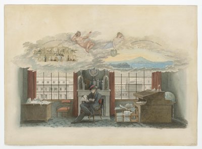 Berlín, Klosterstraße. Obchodní institut. Beuth ve svém služebním bytě od Karl Friedrich Schinkel