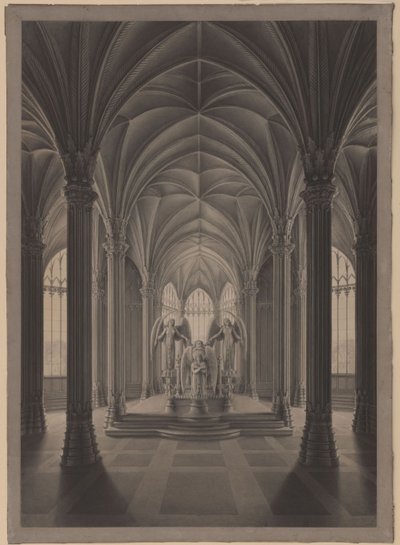 Berlín. Zámek Charlottenburg, zámecký park, mauzoleum královny Luisy. Interiér od Karl Friedrich Schinkel