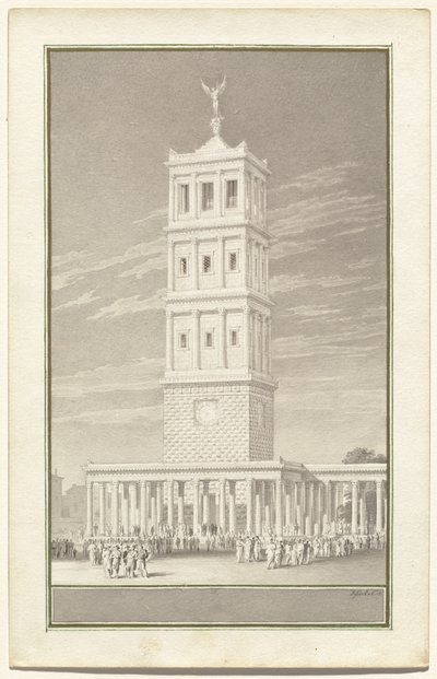 Campanile katedrály pro Berlín od Karl Friedrich Schinkel