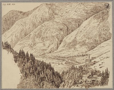 Údolí Gastein s Wildbadem od Karl Friedrich Schinkel