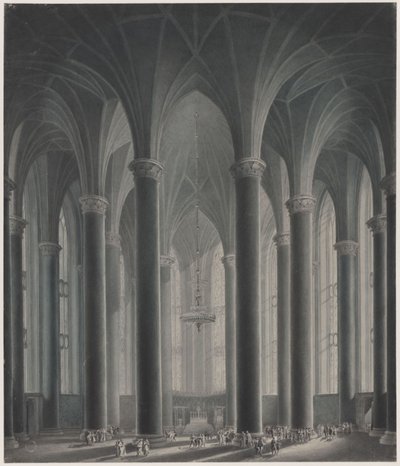 Rezidence knížete. Pohled do interiéru od Karl Friedrich Schinkel