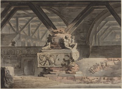 Návrh jeviště: Hrobová klenba od Karl Friedrich Schinkel