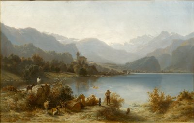 Brienz a Brienzské jezero od Karl Girardet