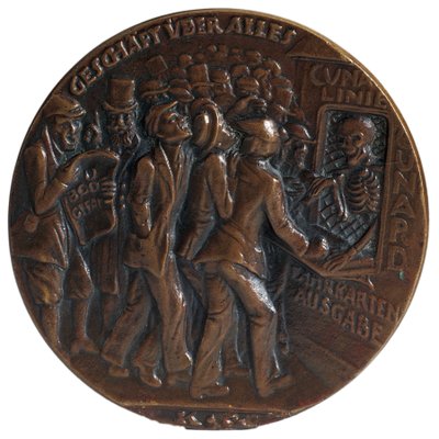 Pamětní medaile na památku torpédování parníku Lusitania, 7. květen od Karl Goetz