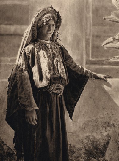 Dívka z Ramalláhu (černobílá fotografie) od Karl Grober