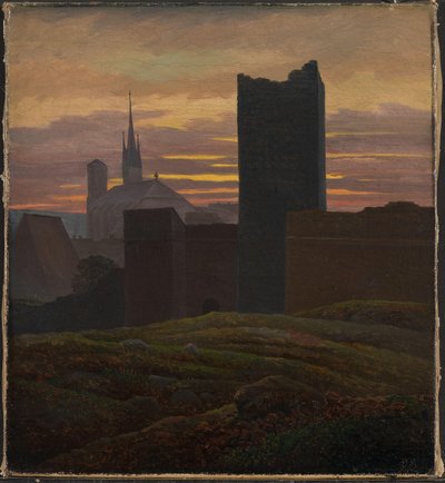 Císařský hrad, Eger od Karl Gustav Carus